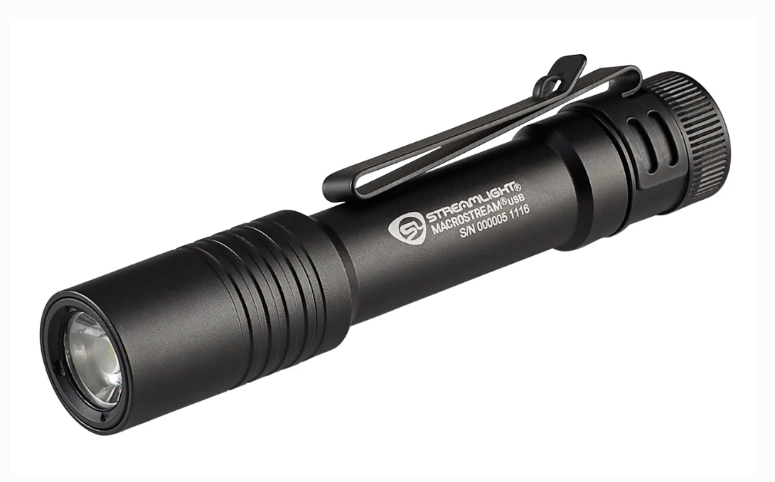 Streamlight MacroStream USB Rechargeable Pocket Flashlight-Black