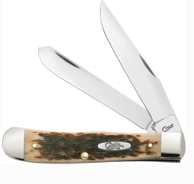 Case Amber Bone Trapper Pocket Knife