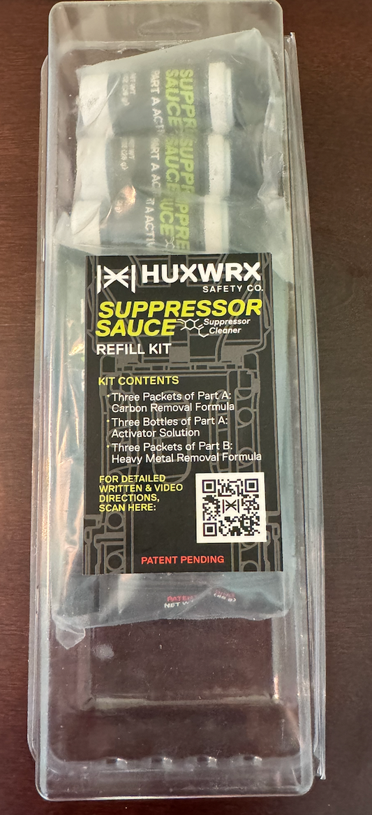 HUXWRX Suppressor Sauce Refill Kit Powder Suppressor Cleaner