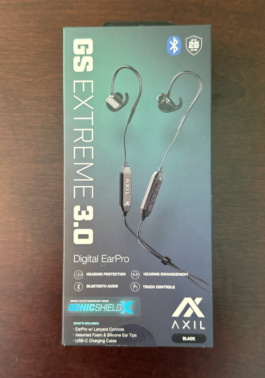 Axil GSX 3.0 Wireless Earbuds 26dB Black-GS-X 3.0 B