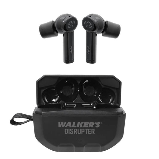 Walker’s Disrupter Bluetooth Electronic Earbuds with Charging Case