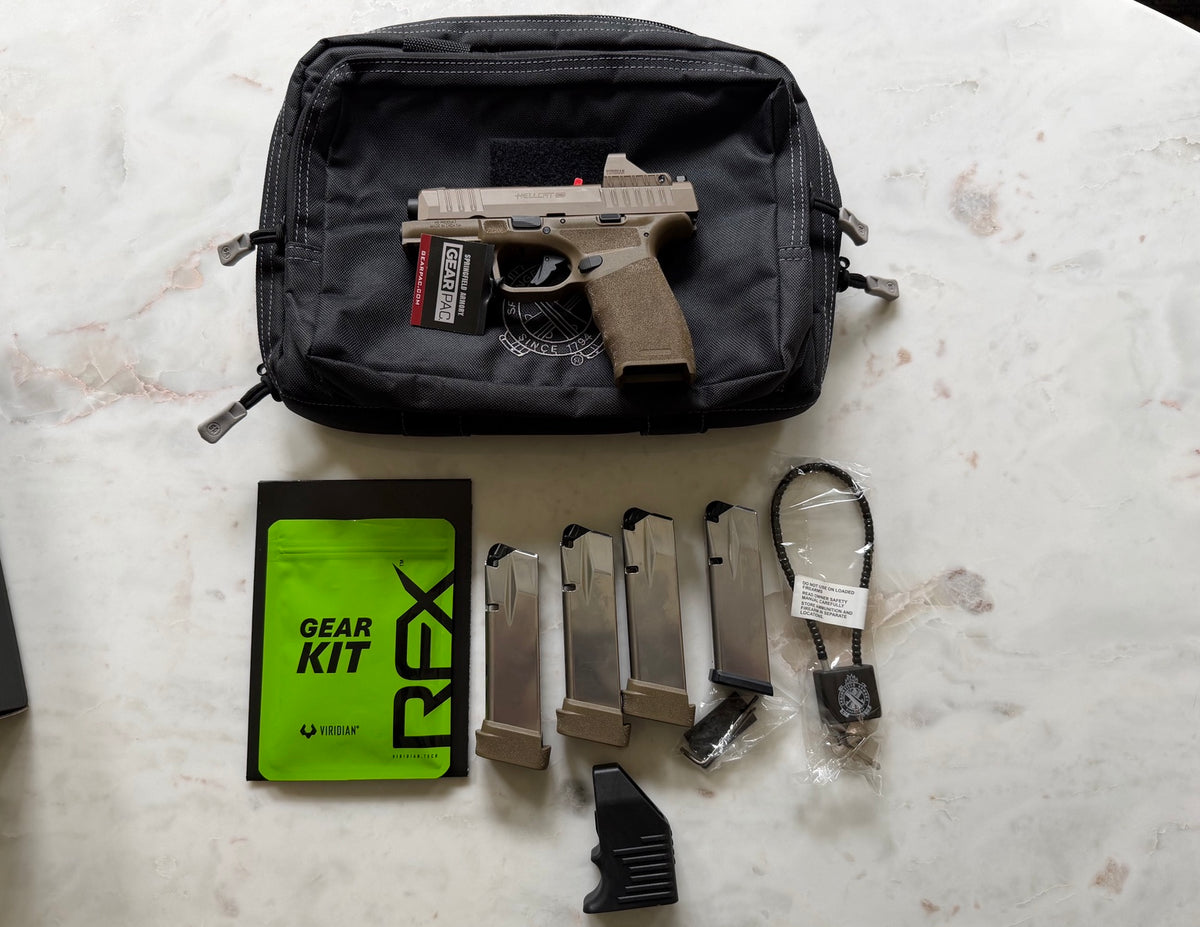Springfield Armory Hellcat Pro OSP FDE Gear Pac 9mm w/ Viridian RFX11 Green