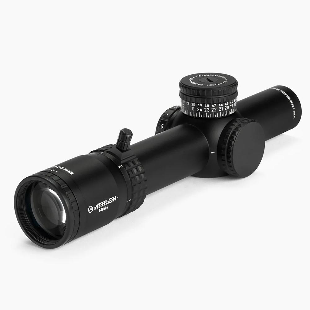 Athlon Ares ETR Gen 2 UHD 1-10x24 FFP Rifle Scope – ATMR2 MOA Illuminated Reticle – Black