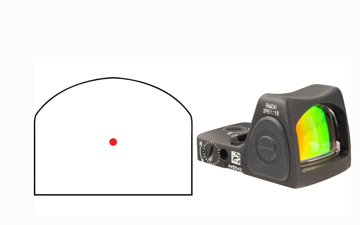 Trijicon RMR Type 2 RM06 Adjustable LED Red Dot Sight – 3.25 MOA