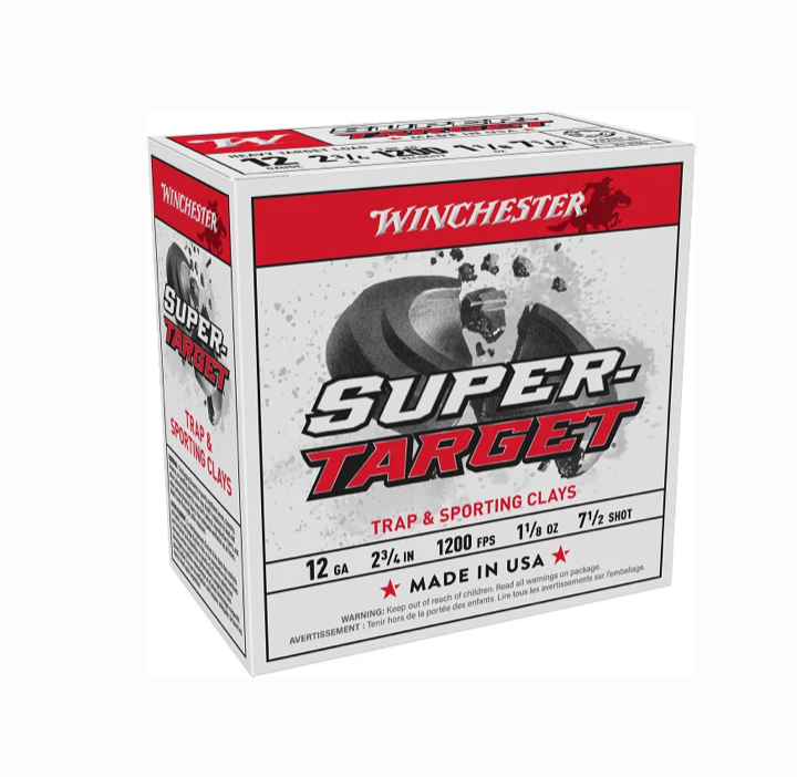 Winchester Super Target Heavy 12 Gauge 2-3/4" 1-1/8 oz #7.5 Shot — 25 Rounds