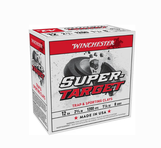 Winchester Super Target Heavy 12 Gauge 2-3/4" 1-1/8 oz #8 Shot — 25 Rounds