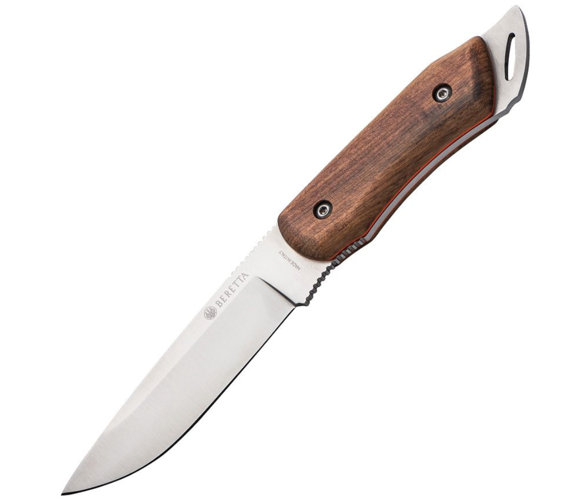 Beretta Roan Fixed Blade Knife  4.7" 440 Stainless Blade Walnut Handle
