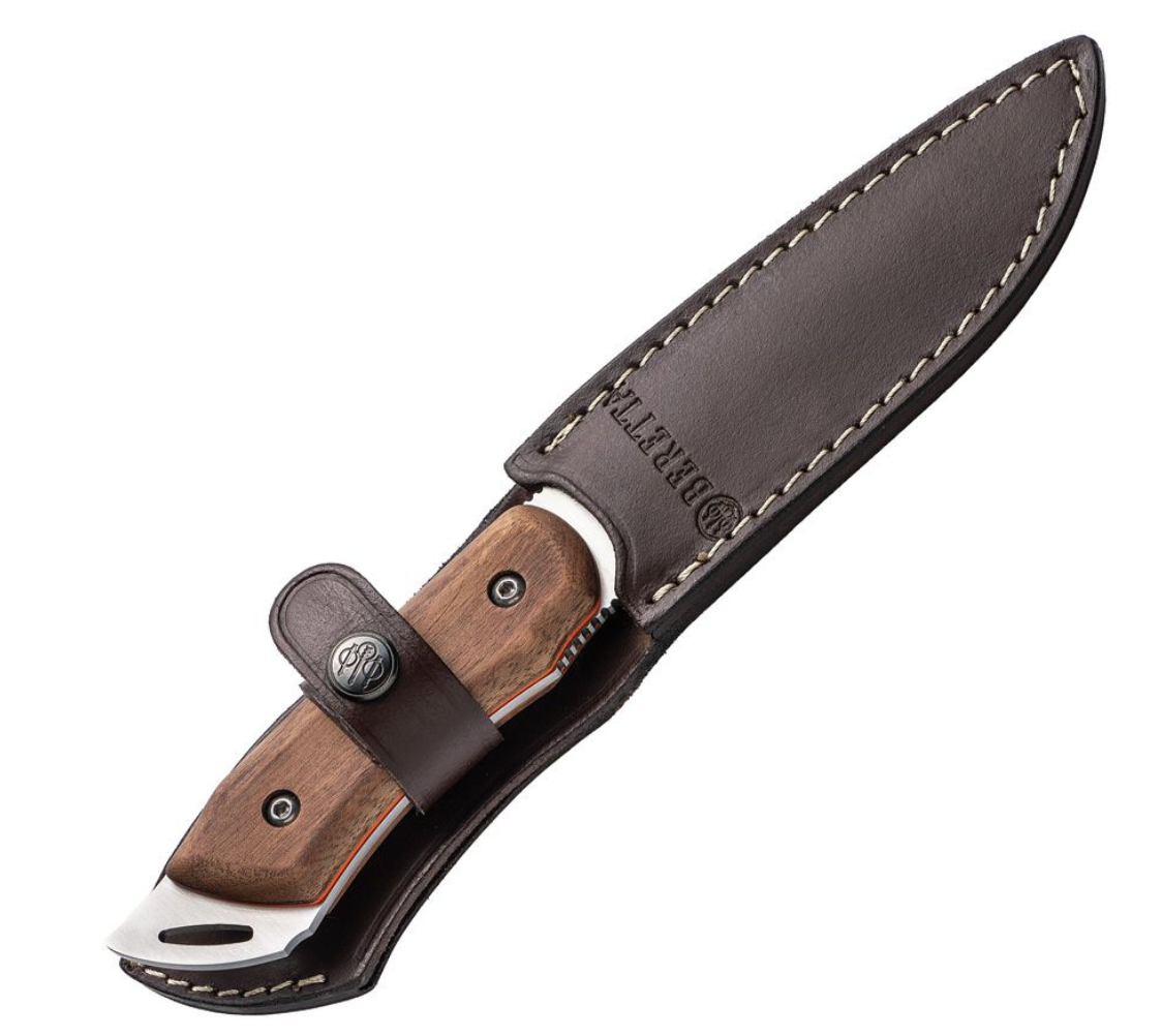 Beretta Roan Fixed Blade Knife  4.7" 440 Stainless Blade Walnut Handle