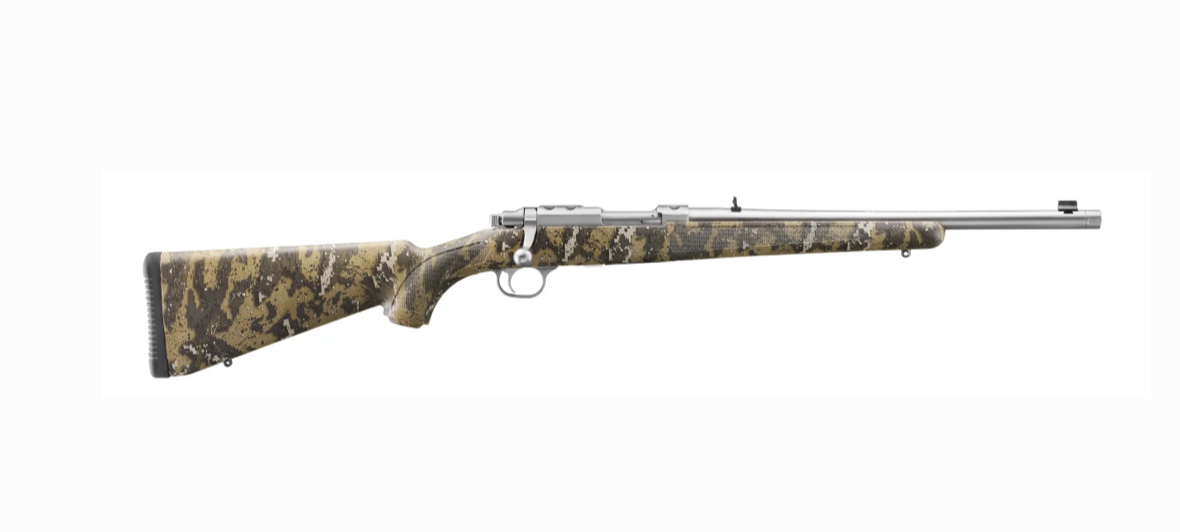 Ruger 77/44 .44 Rem Mag Stainless Threaded Rifle Desolve Camo