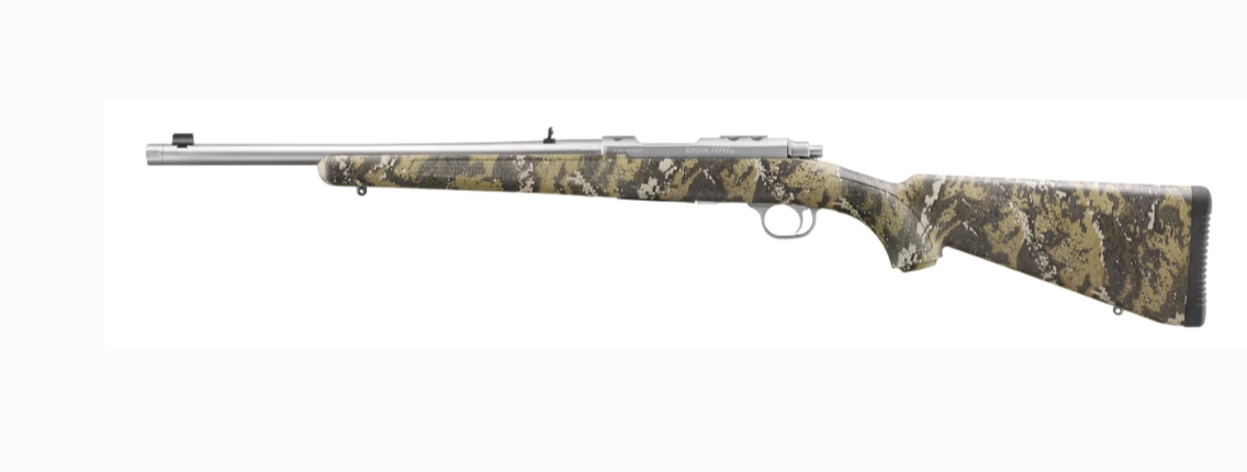 Ruger 77/44 .44 Rem Mag Stainless Threaded Rifle Desolve Camo