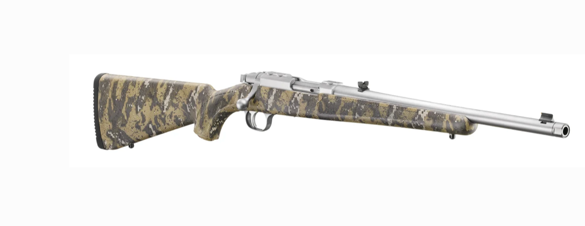 Ruger 77/44 .44 Rem Mag Stainless Threaded Rifle Desolve Camo