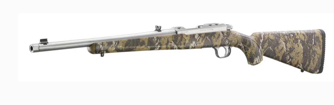 Ruger 77/44 .44 Rem Mag Stainless Threaded Rifle Desolve Camo
