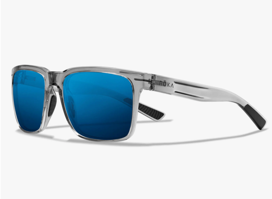 COMING SOON: Barton 2.0 Protective:Crystal Grey Frame - Glacier Mirror (Polarized) Lens