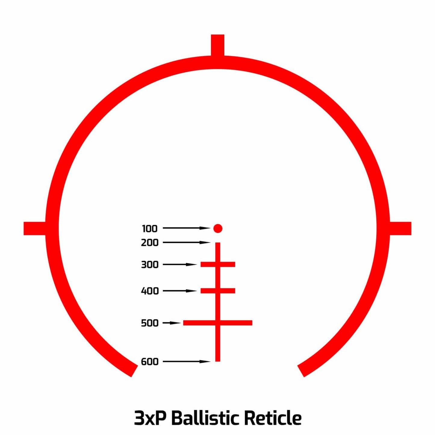 AT3™ 3xP 3x Prism Scope – MOA – Illuminated BDC Reticle